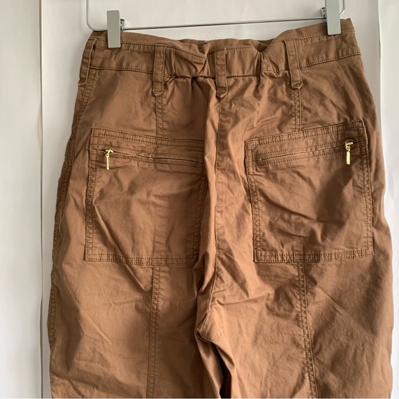 Anthropologie Ellie Utility Embroidered Trouser pants high waisted - Picture 10 of 16